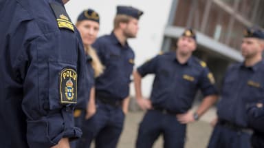 Poliser i grupp.